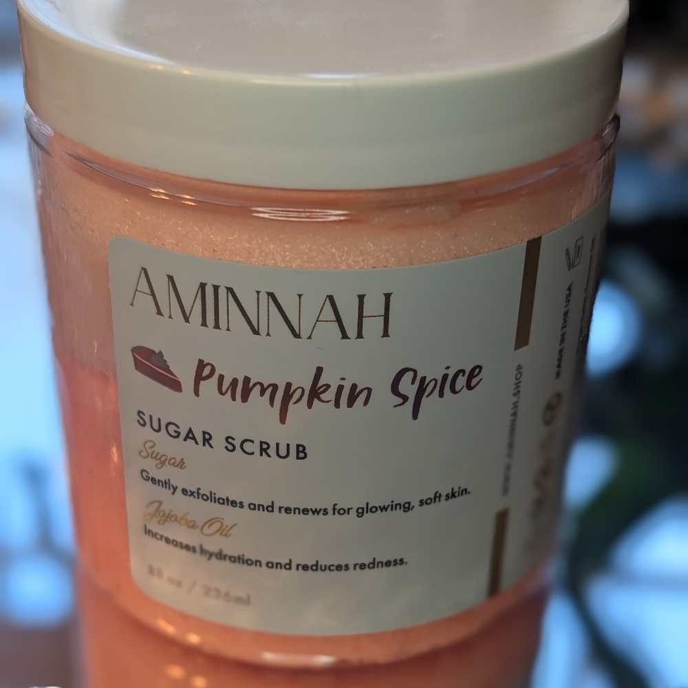 Aminnah Pumpkin Spice Sugar Scrub New